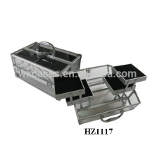 clear acrylic cosmetic case with 4 trays inside wholesales